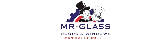 logo for mr glass door and window manufacturing company